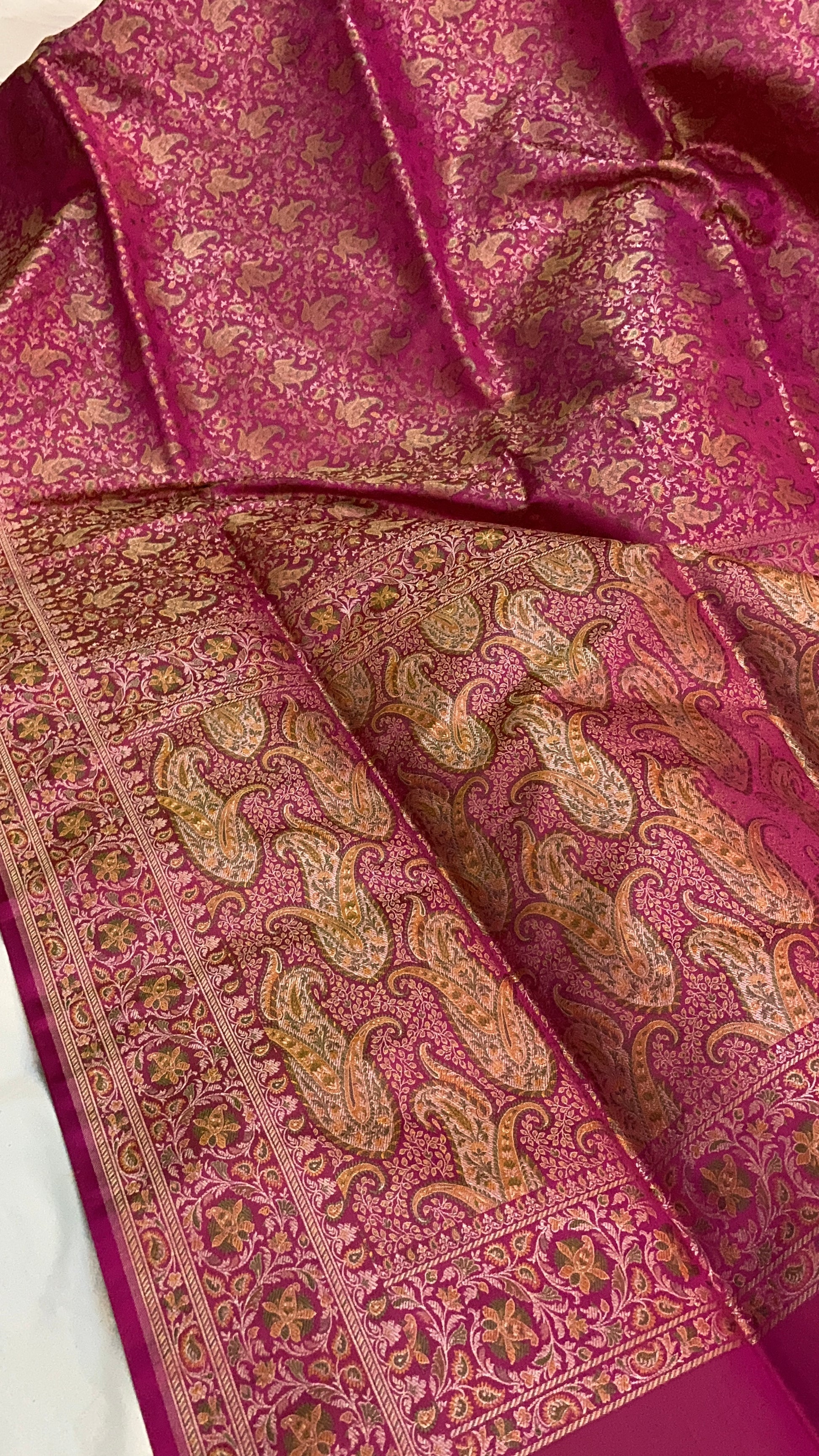 The Pink Pure Silk Banarasi Saree by Shades Of Benares - banarasi - banarasi saree shop