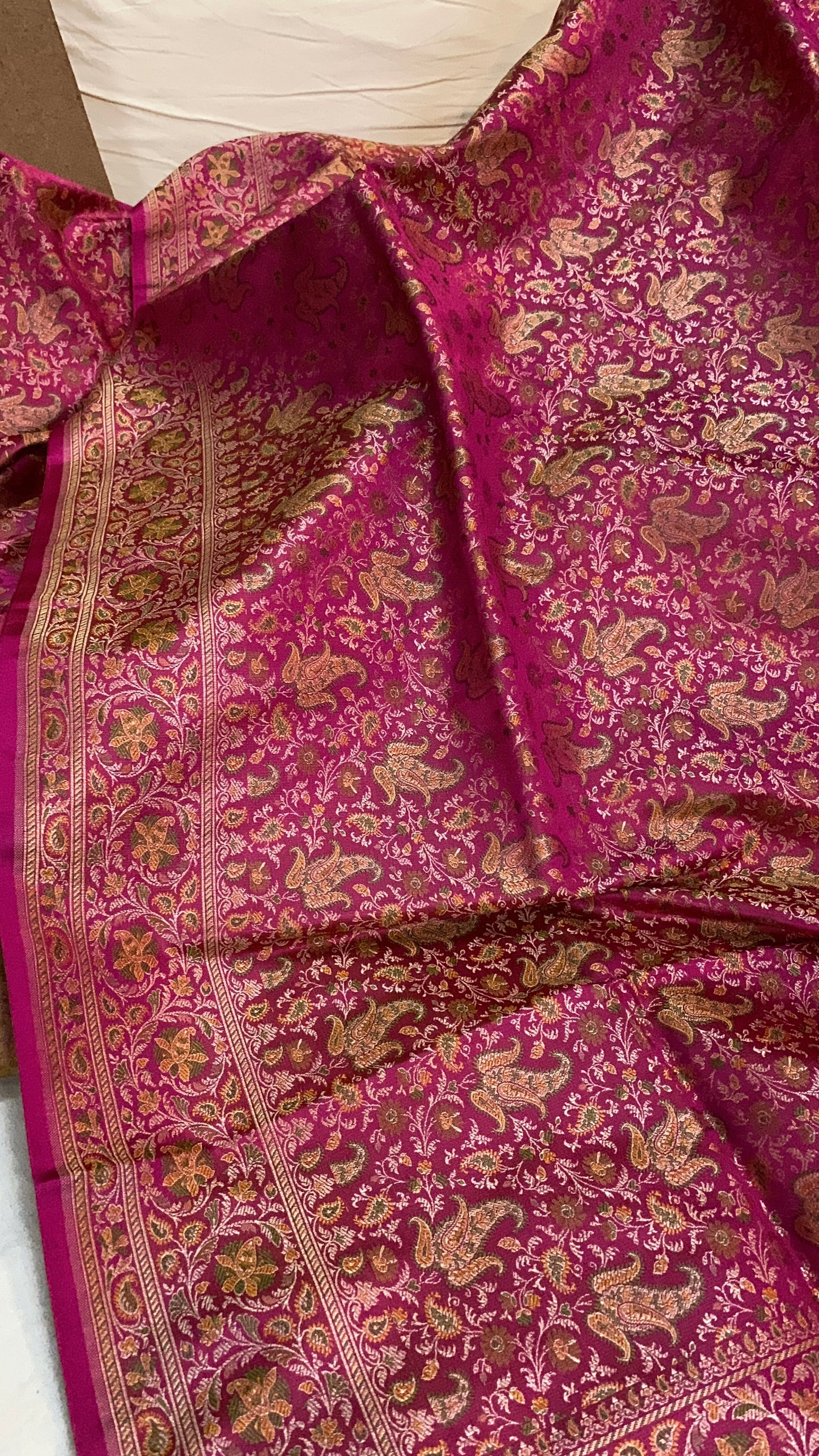 The Pink Pure Silk Banarasi Saree by Shades Of Benares - banarasi - banarasi saree shop