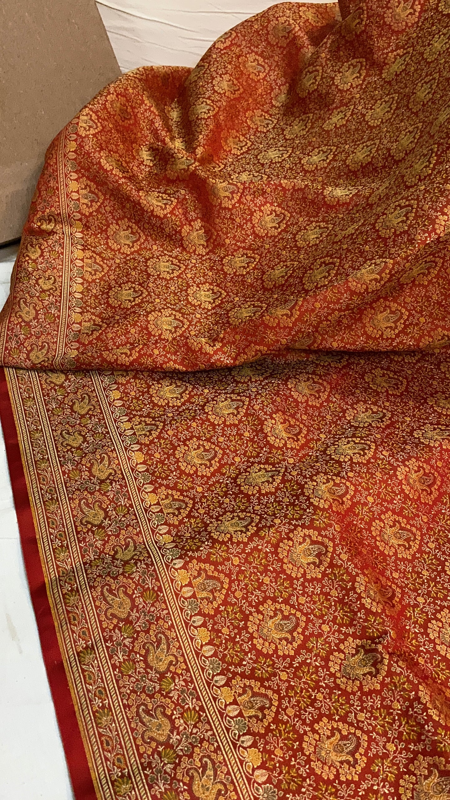 The Orange Pure Silk Banarasi Saree by Shades Of Benares - banarasi - banarasi saree shop