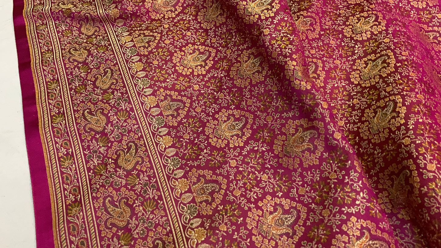 The Rani Pink Pure Silk Banarasi Saree by Shades Of Benares - banarasi - banarasi saree shop