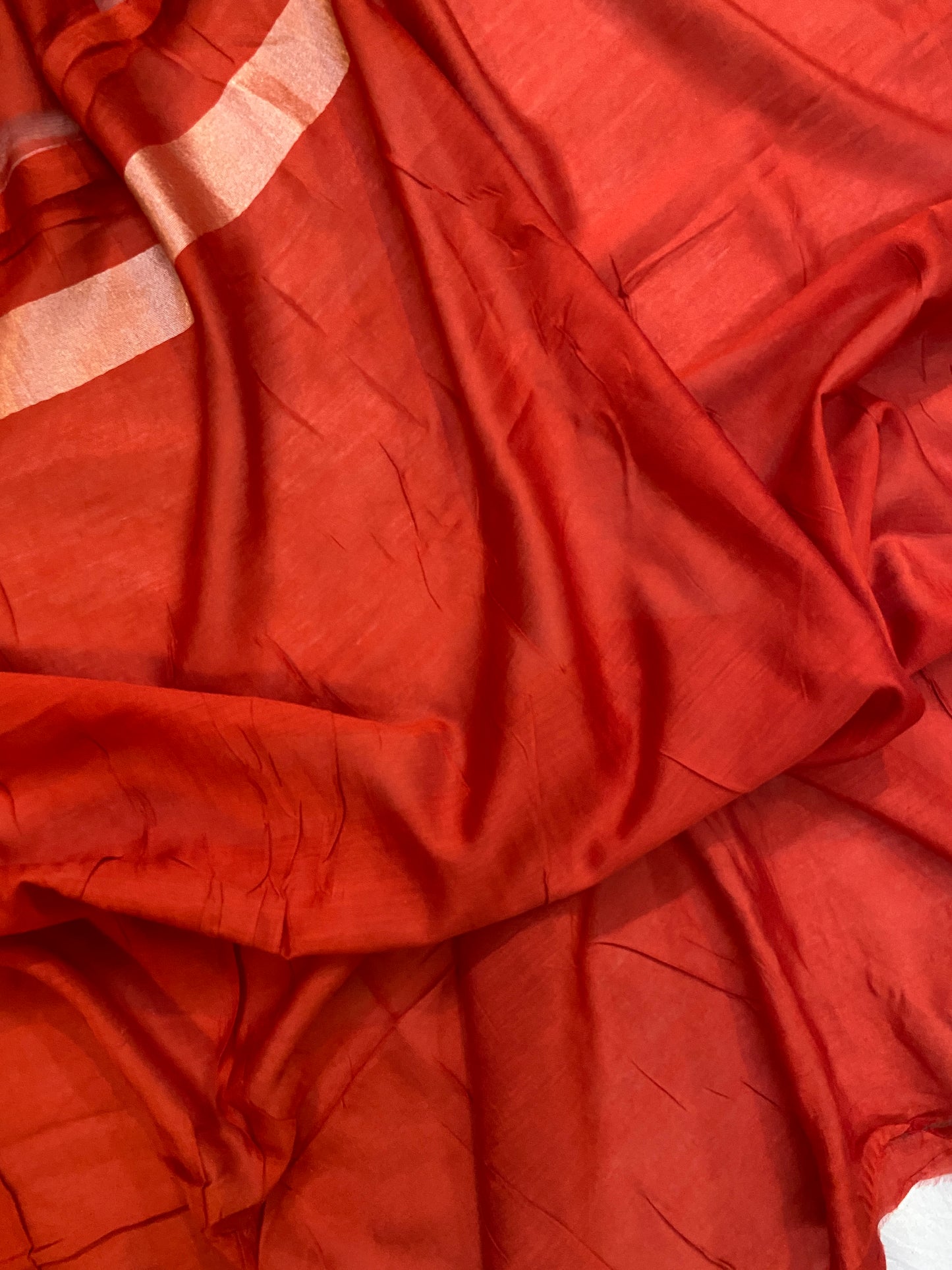 The Red Handloom Pure Moonga Silk Banarasi Saree by Shades Of Benares - banarasi - banarasi saree shop