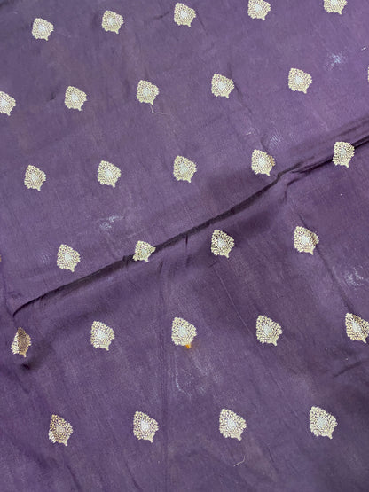 Viola Regale Cutwork Butis Couture Pure Mango Silk Banarasi Saree