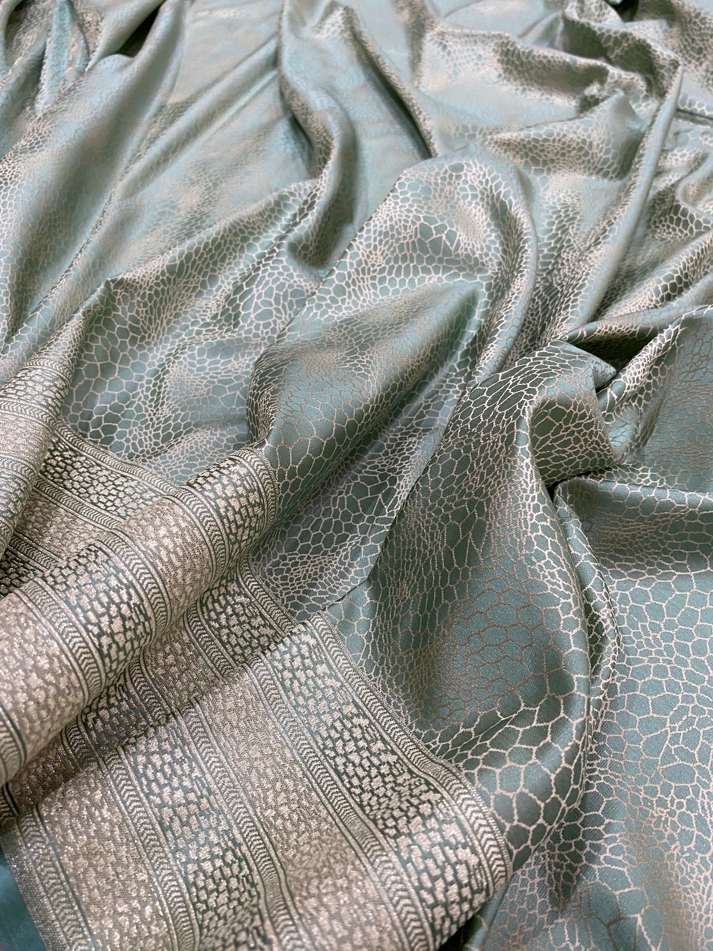 Azzurra Serena Tanchui Couture Pure Silk Banarasi Saree