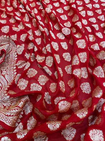 Rossa Regale Butis Couture Pure Chiffon Banarasi Saree