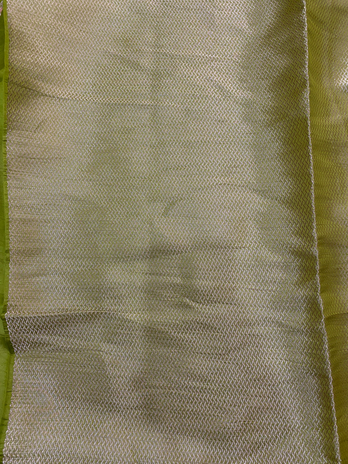 Verde Oliva Meenakaari Couture Pure Dupion Silk Banarasi Saree