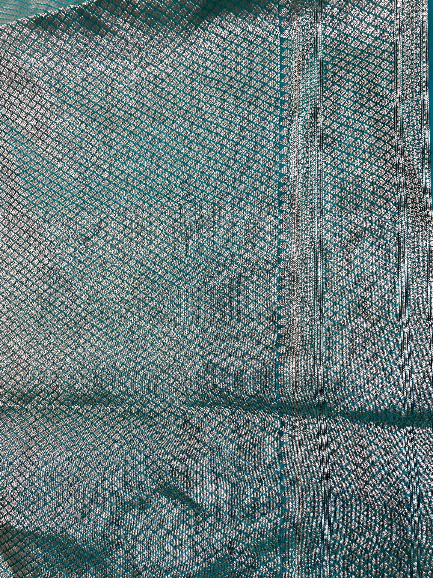 Celeste Bella Meenakaari Couture Pure Dupion Silk Banarasi Saree
