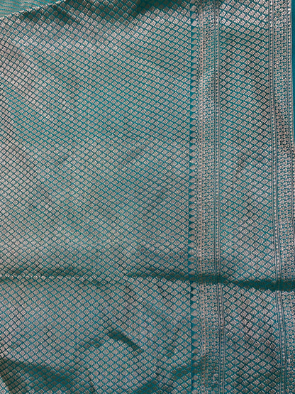 Celeste Bella Meenakaari Couture Pure Dupion Silk Banarasi Saree