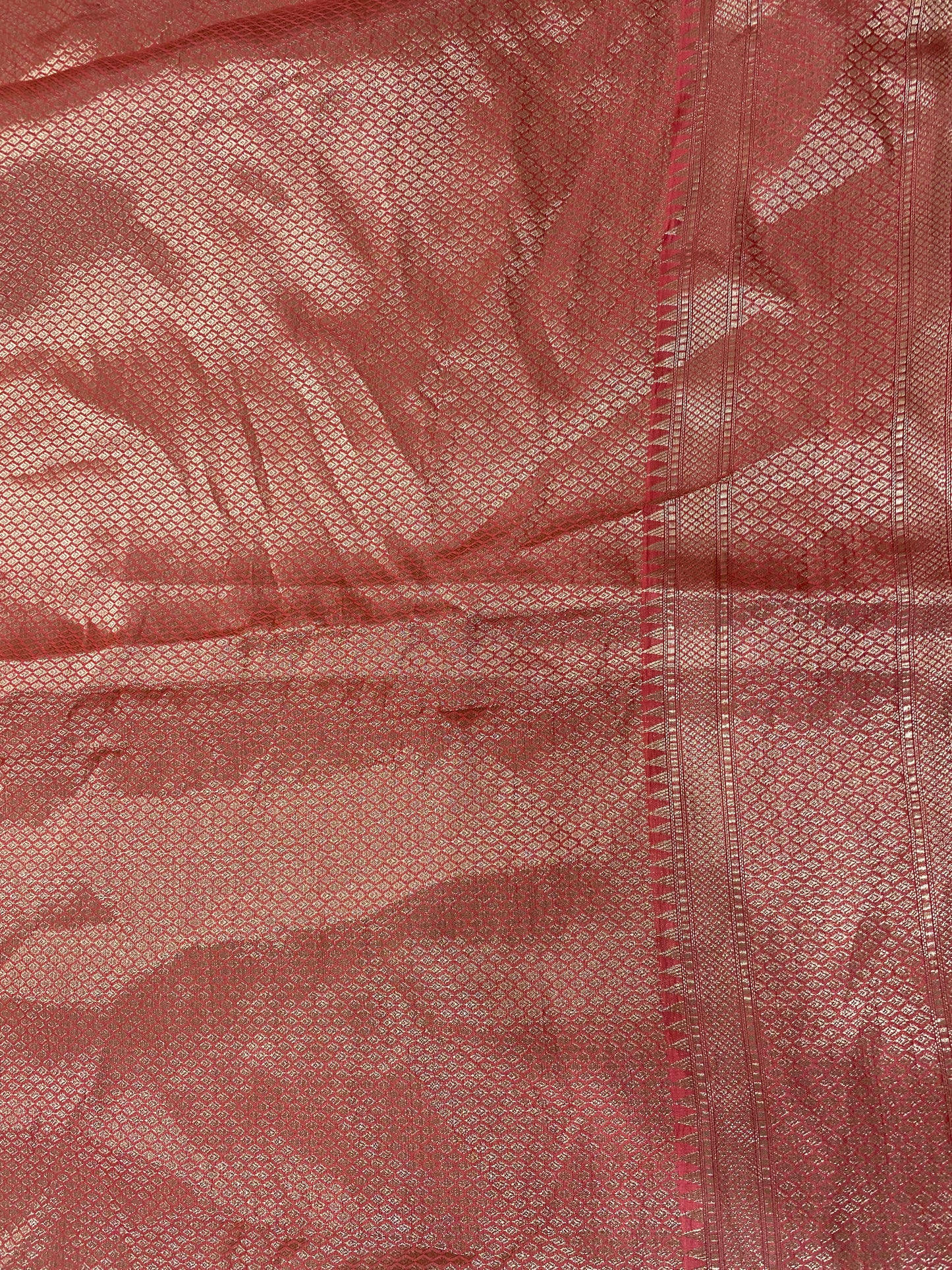 Corallo Dolce Meenakaari Couture Pure Dupion Silk Banarasi Saree
