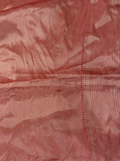 Corallo Dolce Meenakaari Couture Pure Dupion Silk Banarasi Saree