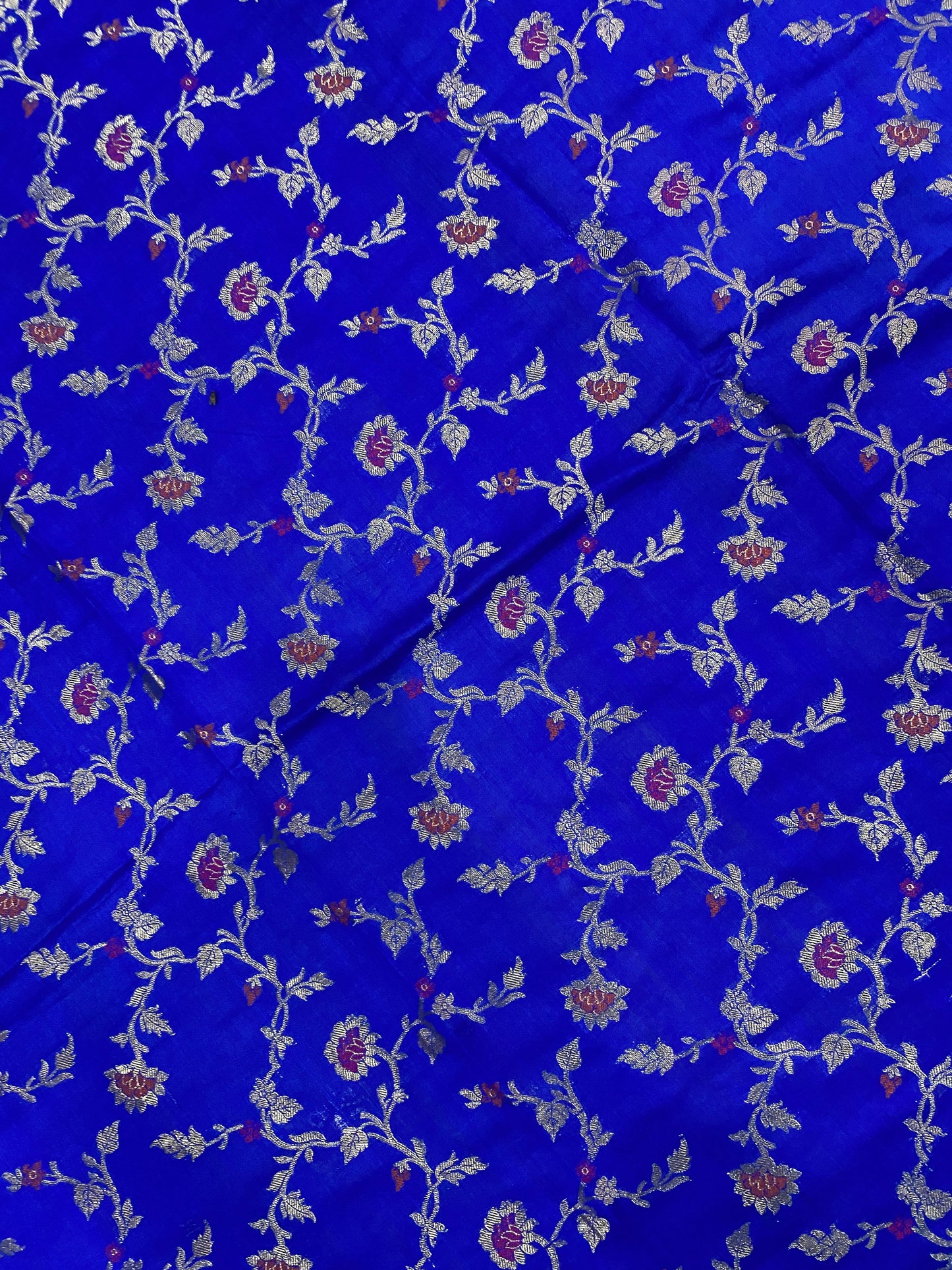 Blu Rampicante Meenakaari Couture Pure Dupion Silk Banarasi Saree
