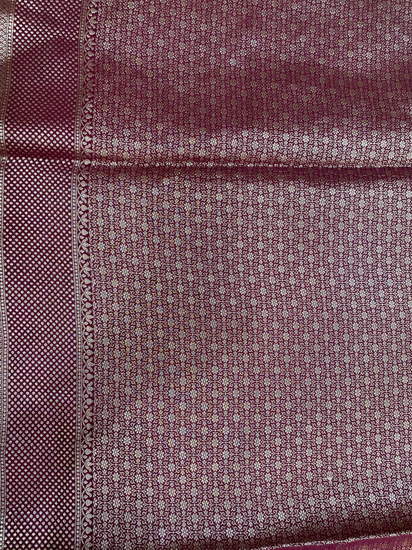Vino Intreccio Meenakaari Couture Pure Dupion Silk Banarasi Saree