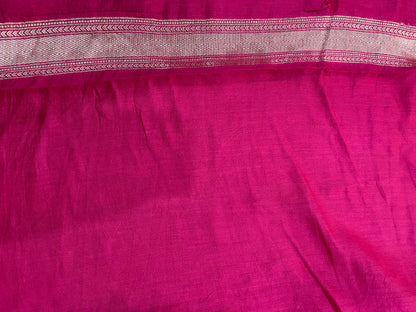 Magenta Raggio Sona Rupa Couture Pure Dupion Silk Banarasi Saree
