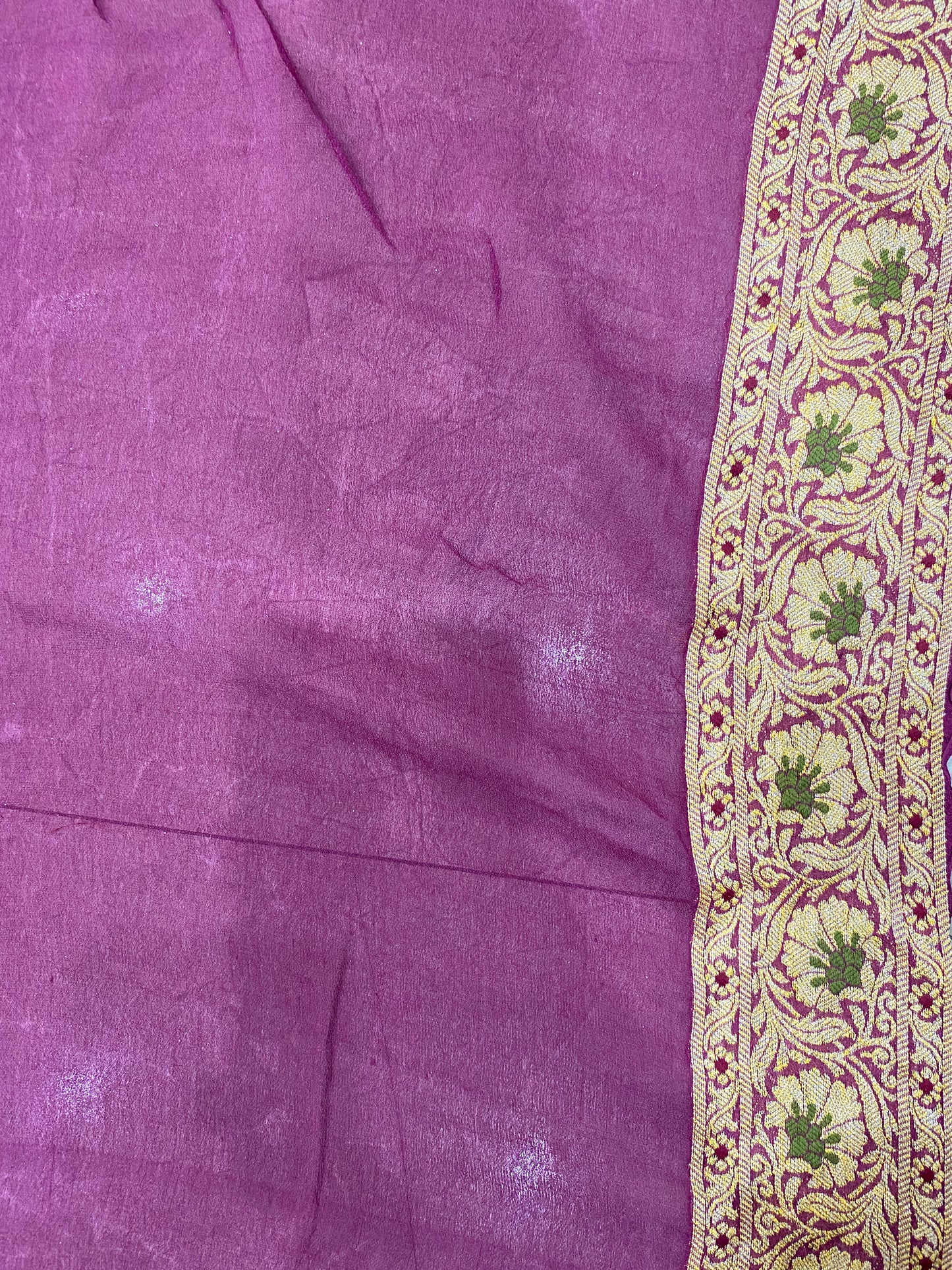 Rosa Sovrana Pekhwa Couture Pure Khaddi Chiffon Banarasi Saree