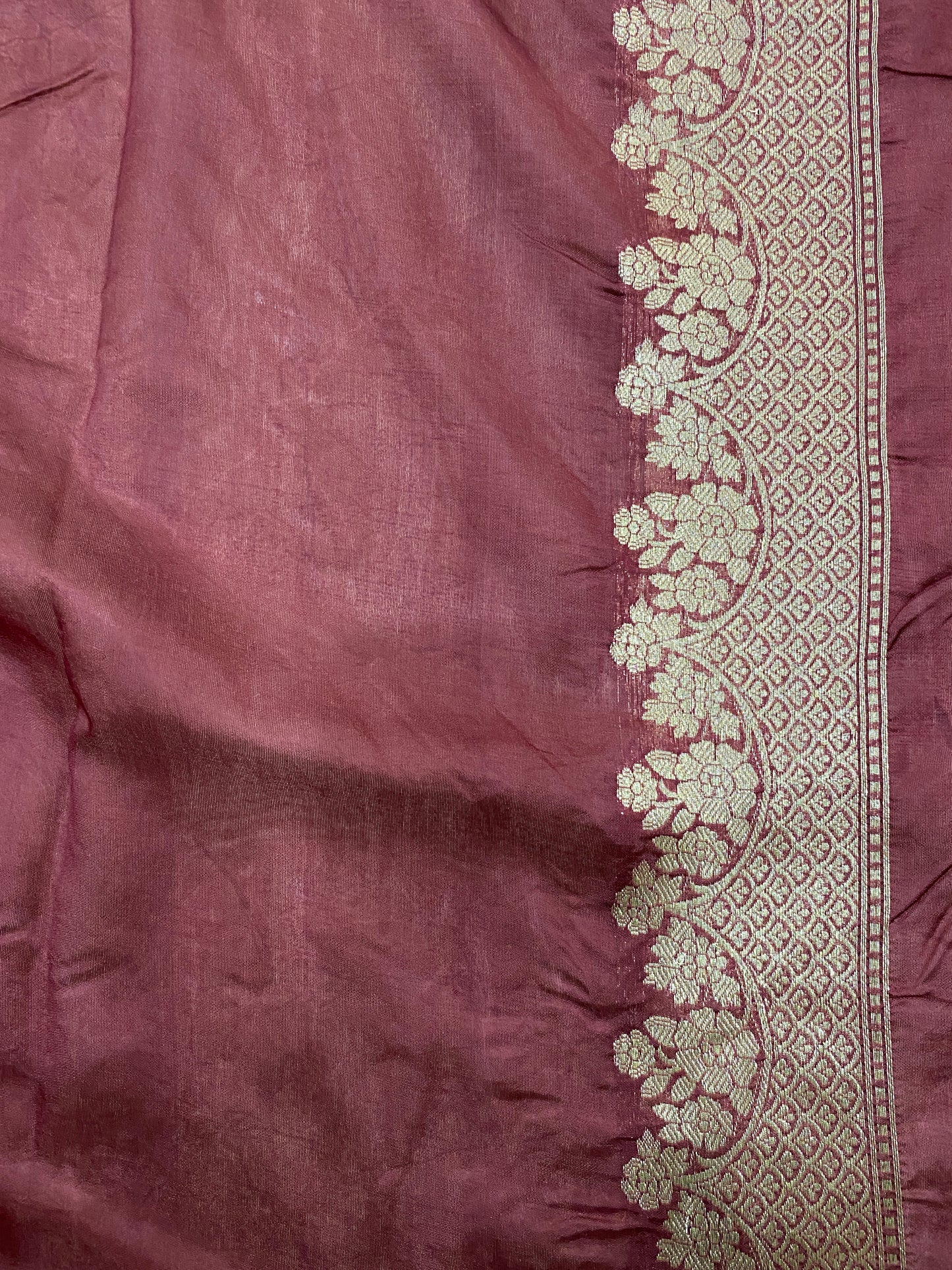 Bordò Imperiale Cutwork Butis Couture Pure Mango Silk Banarasi Saree