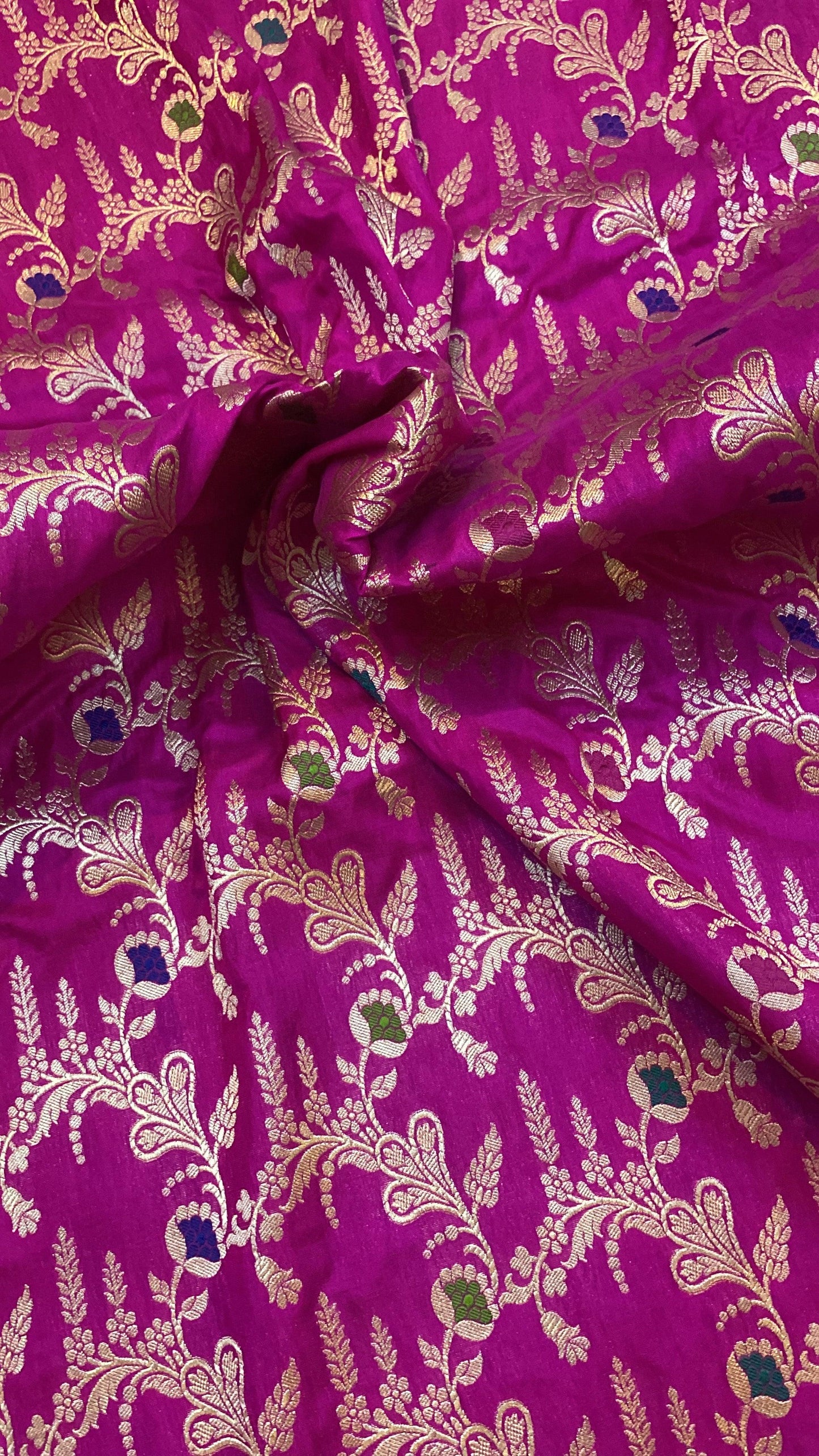 Handwoven Pink Pure Banarasi Silk Sari by Shades Of Benares - banarasi - banarasi saree shop