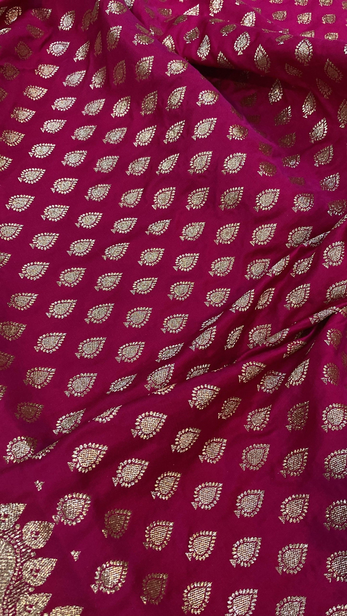 Handwoven Pink Banarasi Silk Sari by Shades Of Benares - banarasi - banarasi saree shop