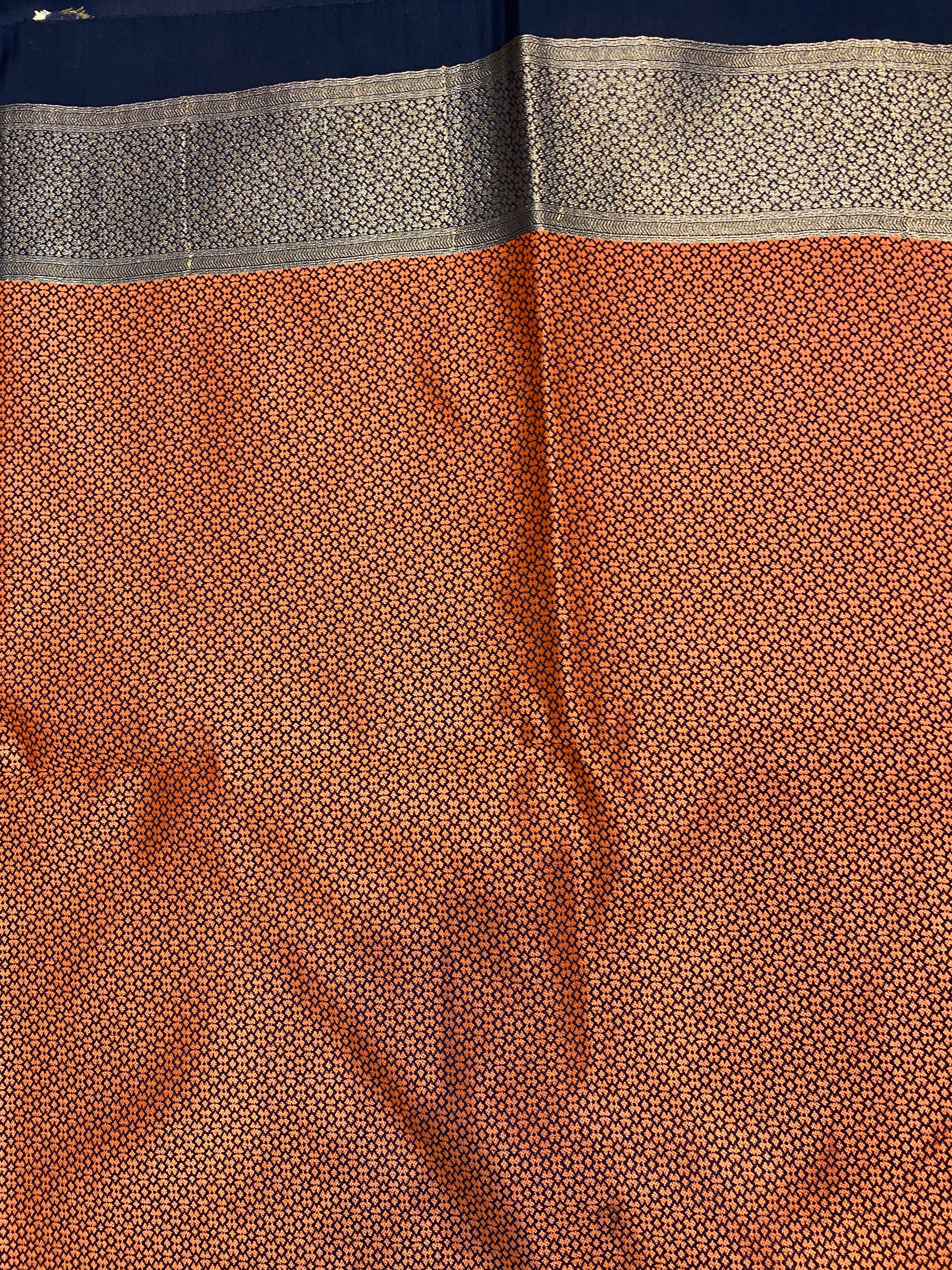 Black Handloom Banarasi Silk Saree with Paithani Pallu by Shades Of Benares - banarasi - banarasi saree shop - banarasi saree manufacturers - banarasi saree wholesale - banaraasi sarees