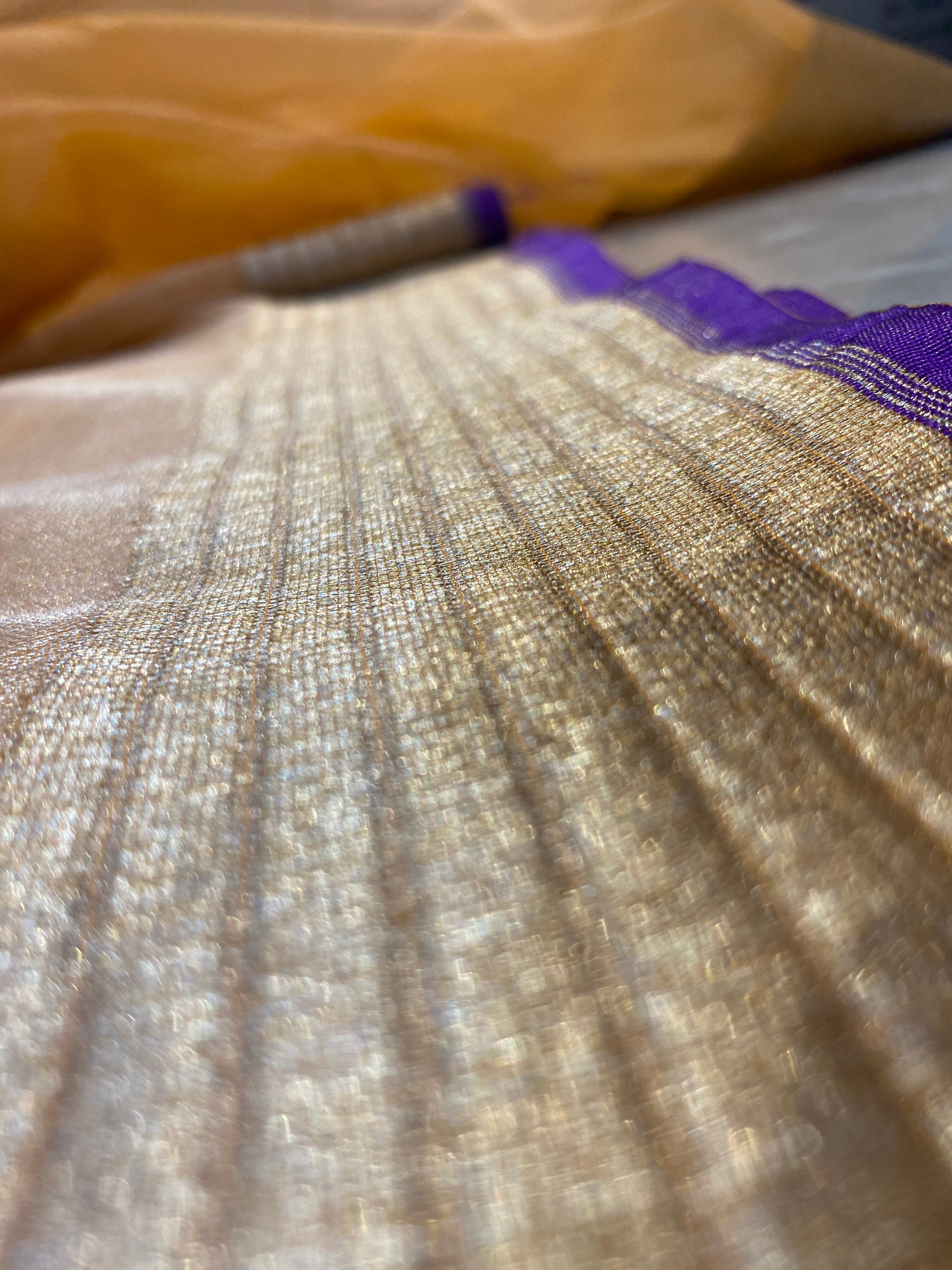 Yellow Pure Tissue Silk Banarasi Saree with Kaadhwa Minakari Motifs by Shades Of Benares - banarasi - banarasi saree shop - banarasi saree manufacturers - banarasi saree wholesale - banaraasi sarees