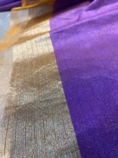 Yellow Pure Tissue Silk Banarasi Saree with Kaadhwa Minakari Motifs by Shades Of Benares - banarasi - banarasi saree shop - banarasi saree manufacturers - banarasi saree wholesale - banaraasi sarees