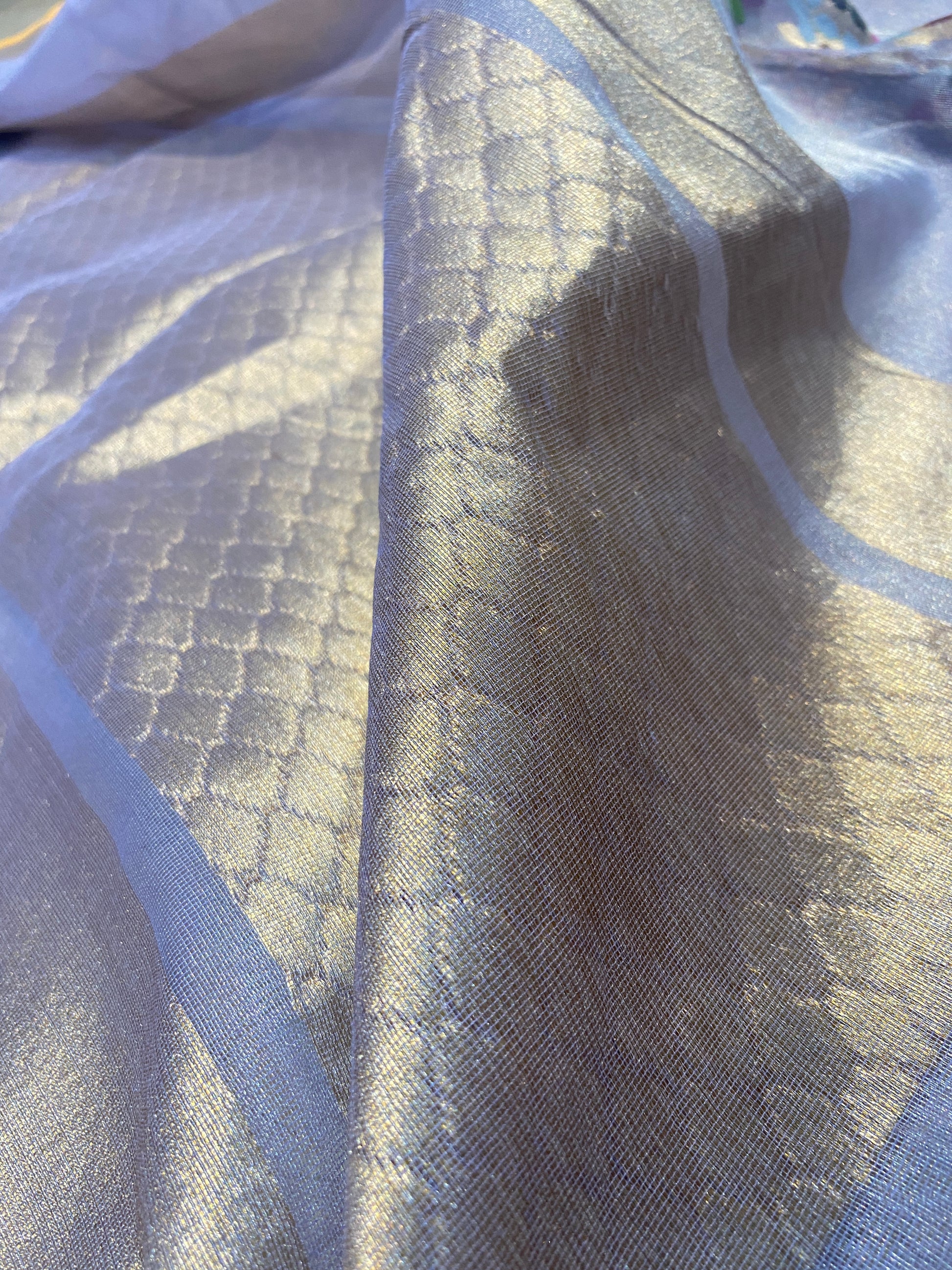 Purple Dream Tissue Silk Banarasi Saree with Kaadhwa Minakari by Shades Of Benares - banarasi - banarasi saree shop - banarasi saree manufacturers - banarasi saree wholesale - banaraasi sarees