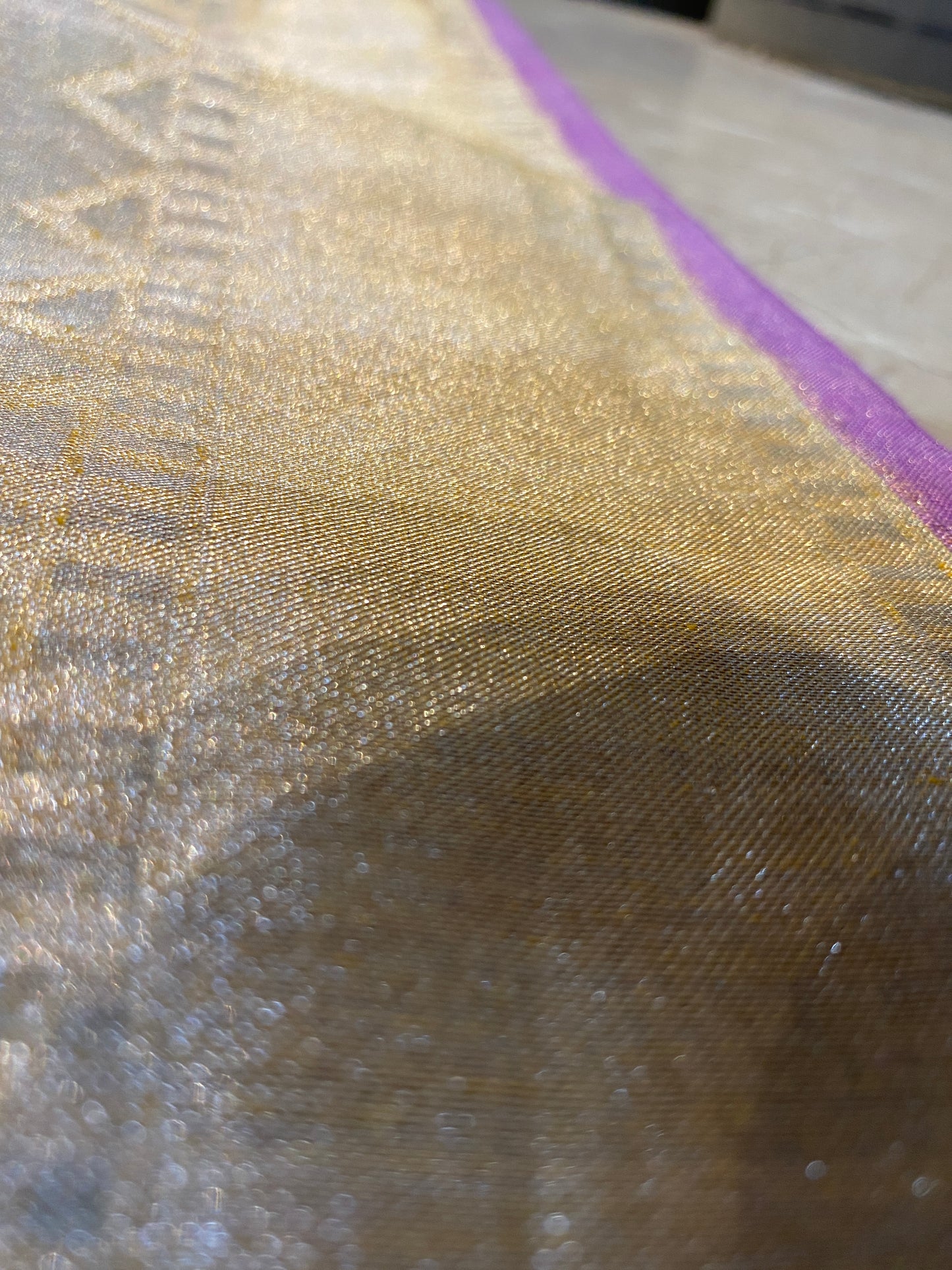 Light Grey Tissue Silk Banarasi Saree with Kadhwa Minakari & Zari Stripes by Shades Of Benares - banarasi - banarasi saree shop - banarasi saree manufacturers - banarasi saree wholesale - banaraasi sarees