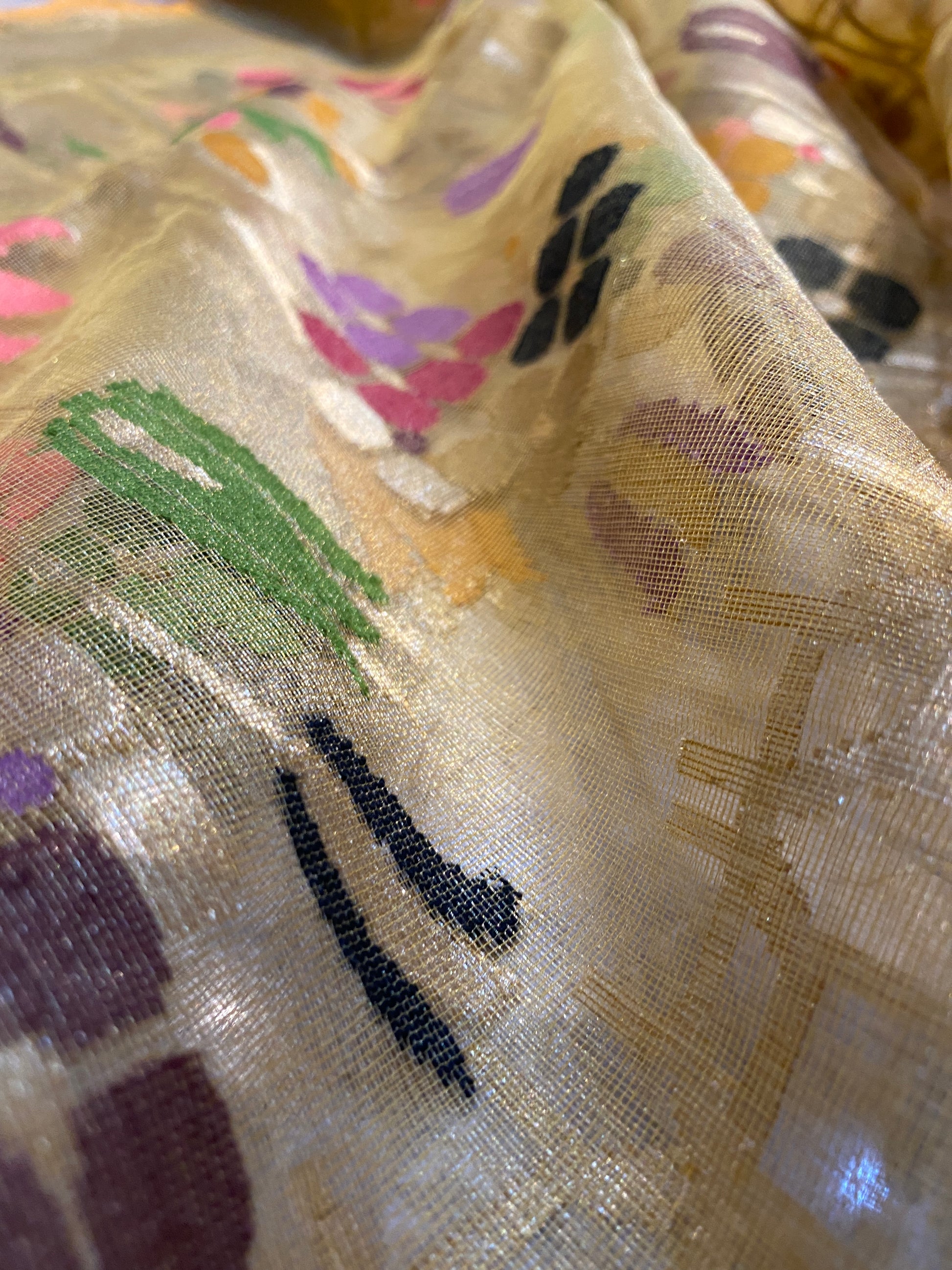 Yellow Tissue Silk Banarasi Saree with Kadhwa Minakari & Zari Weave by Shades Of Benares - banarasi - banarasi saree shop - banarasi saree manufacturers - banarasi saree wholesale - banaraasi sarees