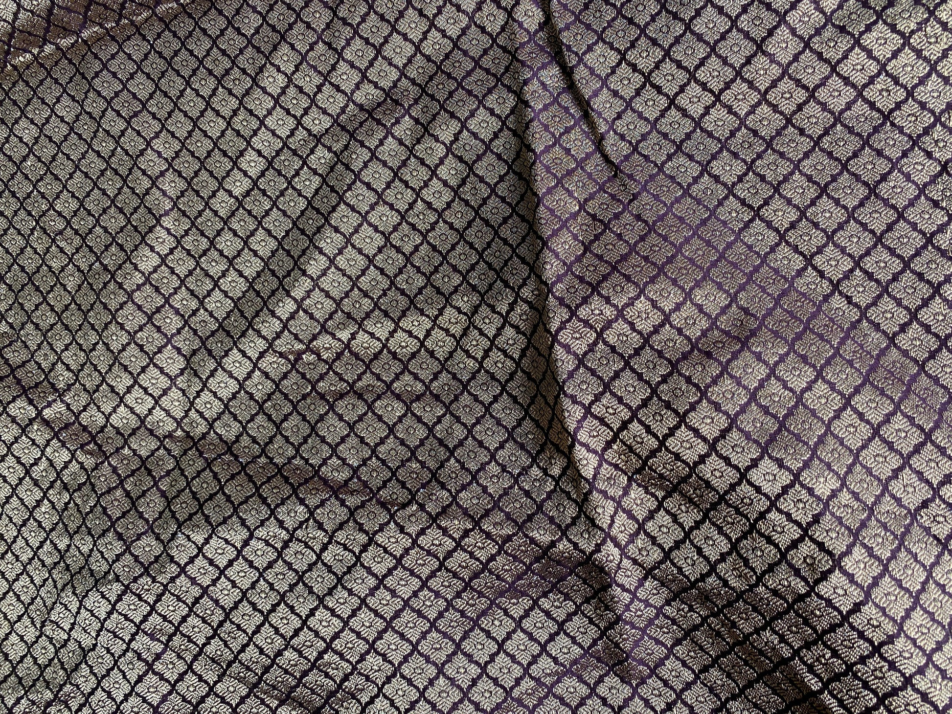 Deep Wine Handloom Pure Chanderi Silk Banarasi Saree With Gold Zari Butis by Shades Of Banaras - banarasi - banarasi saree shop - banarasi saree manufacturers - banarasi saree wholesale - banaraasi sarees