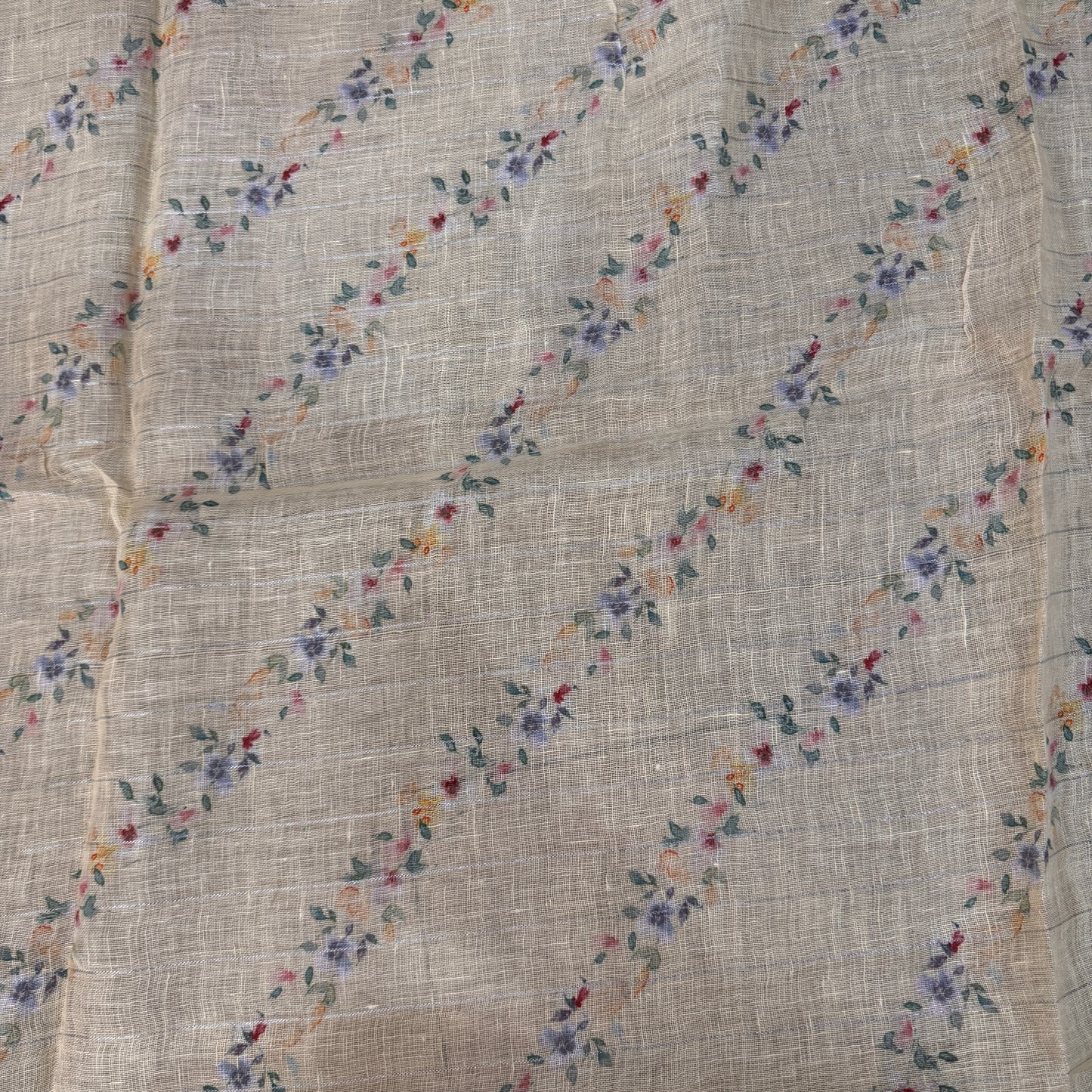 Luxe Pale Yellow Pure Linen Banarasi Saree | Handloom Summer Couture