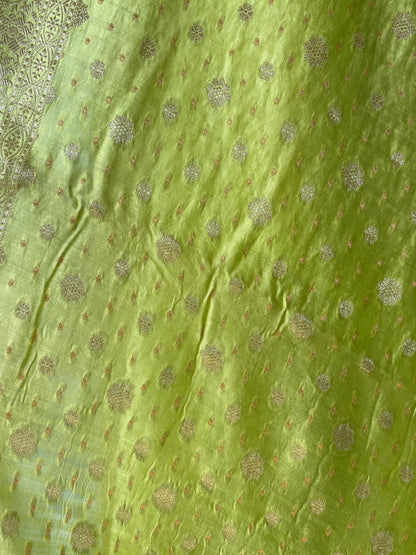 Mint Green Pure Chiniya Moonga Silk Handloom Banarasi Saree by Shades Of Banaras - banarasi - banarasi saree shop - banarasi saree manufacturers - banarasi saree wholesale - banaraasi sarees