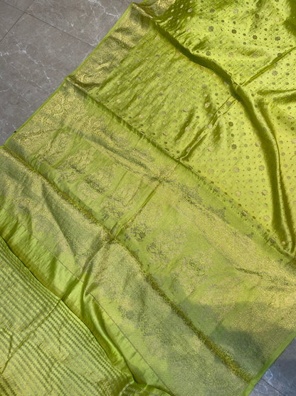 Mint Green Pure Chiniya Moonga Silk Handloom Banarasi Saree by Shades Of Banaras - banarasi - banarasi saree shop - banarasi saree manufacturers - banarasi saree wholesale - banaraasi sarees