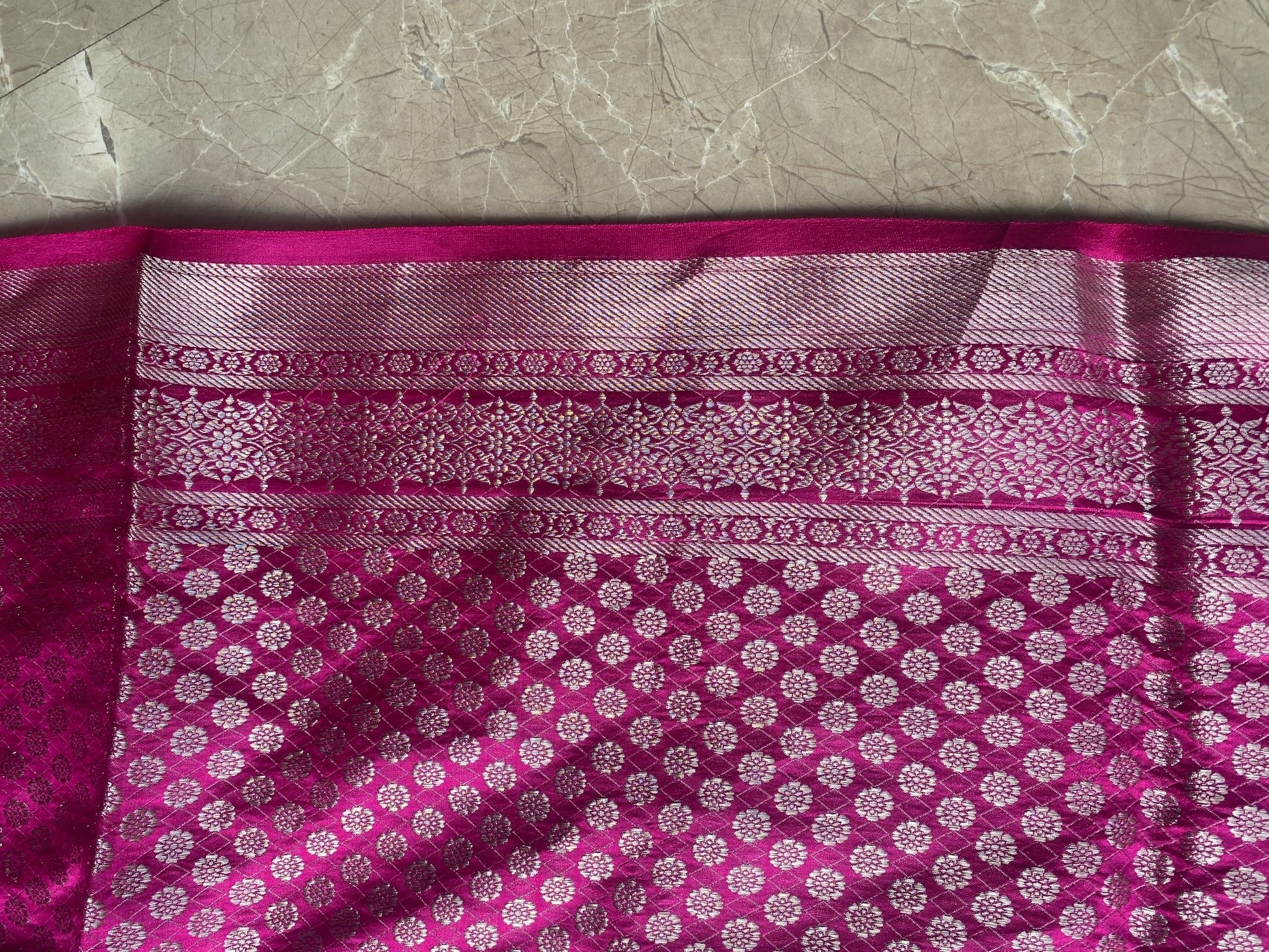 Pink Pure Chiniya Moonga Silk Handloom Banarasi Saree by Shades Of Banaras - banarasi - banarasi saree shop - banarasi saree manufacturers - banarasi saree wholesale - banaraasi sarees