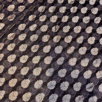 Midnight Navy Cotton Organza Handloom Saree with Gold Zari Butis by Shades Of Banaras - banarasi - banarasi saree shop - banarasi saree manufacturers - banarasi saree wholesale - banaraasi sarees - banarasi sari - banarasi saris