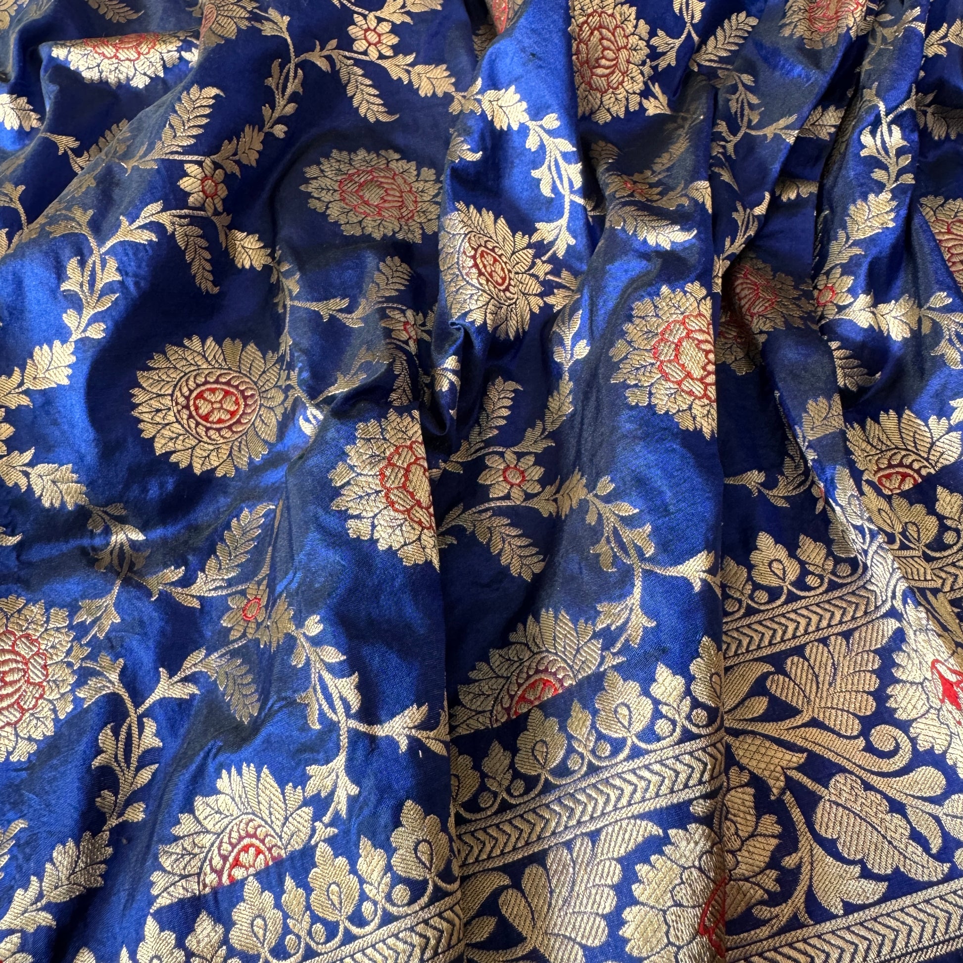 Royal Blue Minakari Jaal Couture Banarasi Saree – Pure Silk Luxe by Shades Of Banaras - banarasi - banarasi saree shop - banarasi saree manufacturers - banarasi saree wholesale - banaraasi sarees - banarasi sari - banarasi saris