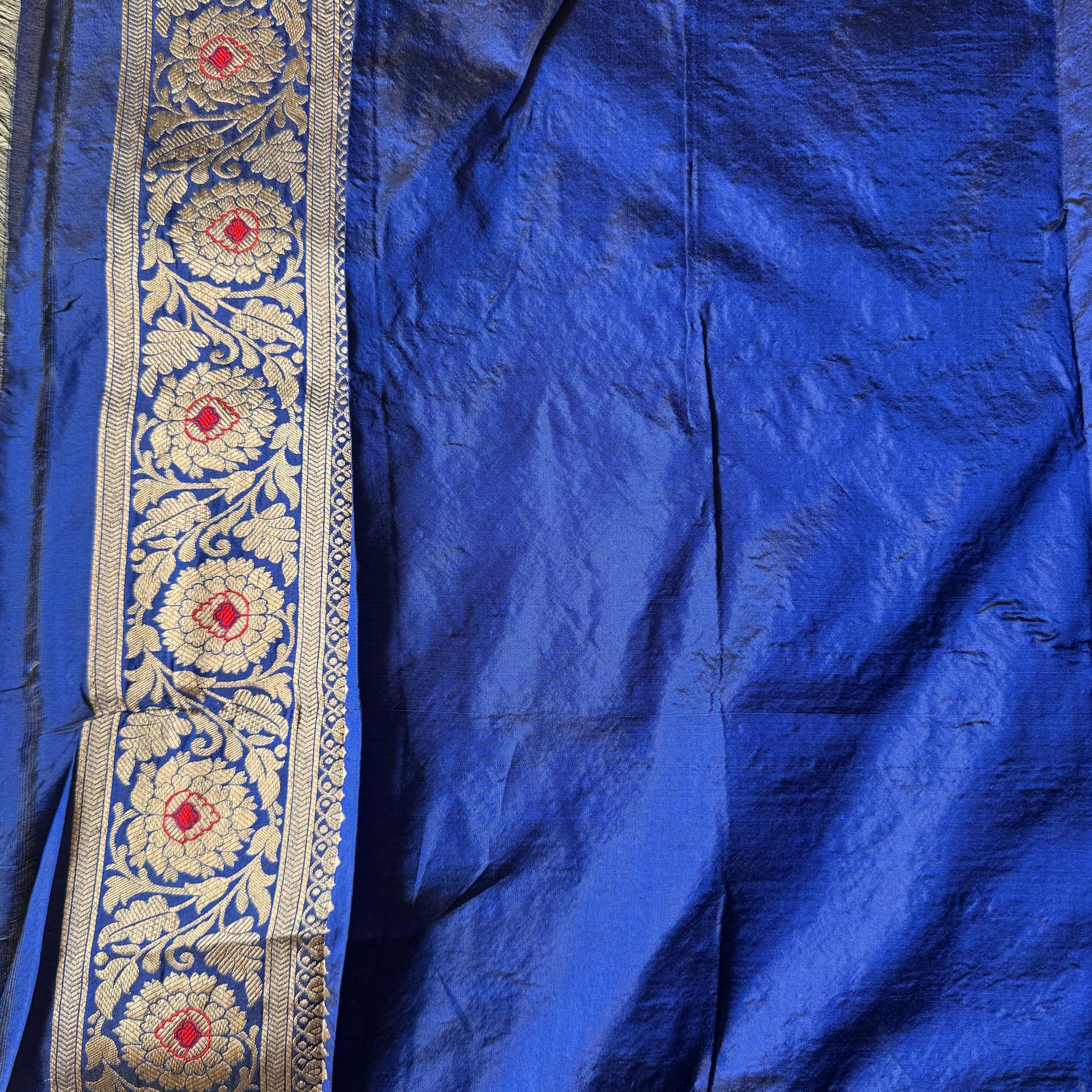 Royal Blue Minakari Jaal Couture Banarasi Saree – Pure Silk Luxe by Shades Of Banaras - banarasi - banarasi saree shop - banarasi saree manufacturers - banarasi saree wholesale - banaraasi sarees - banarasi sari - banarasi saris