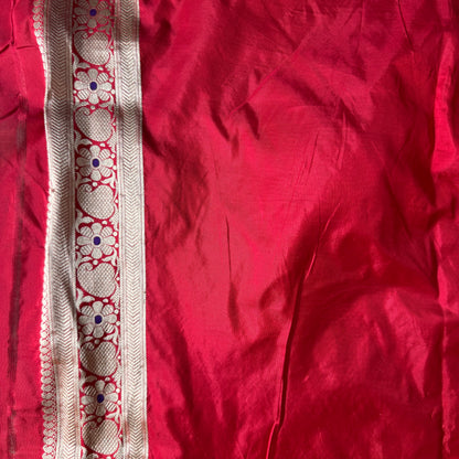 Royal Red Buti Luxe Couture – Pure Silk Banarasi Saree by Shades Of Banaras - banarasi - banarasi saree shop - banarasi saree manufacturers - banarasi saree wholesale - banaraasi sarees - banarasi sari - banarasi saris