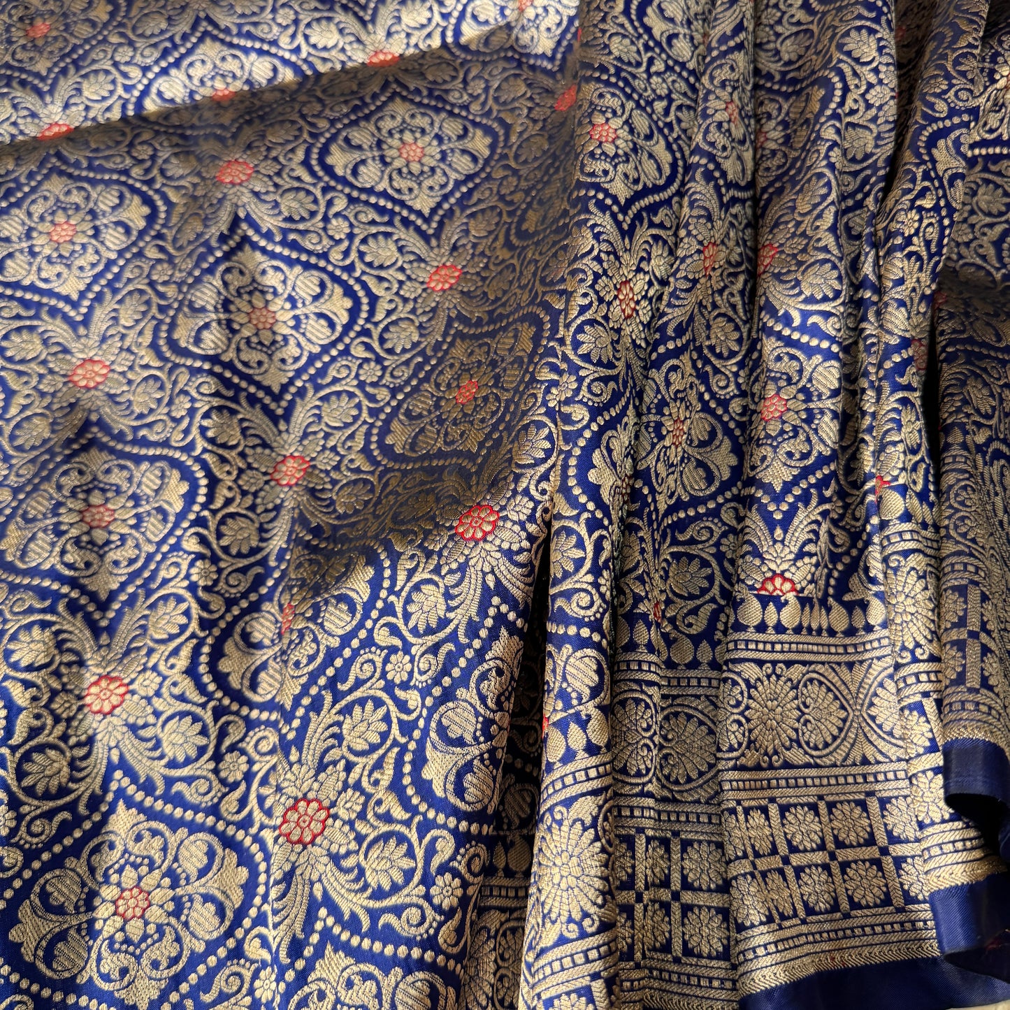 Royal Blue Patola Luxe Couture – Pure Silk Banarasi Saree by Shades Of Banaras - banarasi - banarasi saree shop - banarasi saree manufacturers - banarasi saree wholesale - banaraasi sarees - banarasi sari - banarasi saris