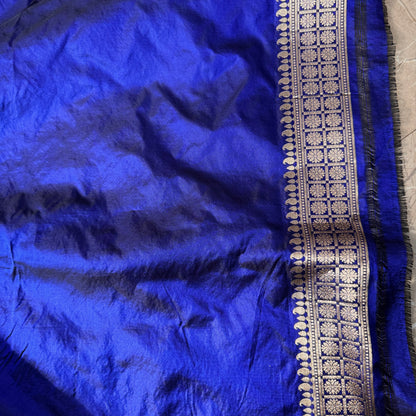 Royal Blue Patola Luxe Couture – Pure Silk Banarasi Saree by Shades Of Banaras - banarasi - banarasi saree shop - banarasi saree manufacturers - banarasi saree wholesale - banaraasi sarees - banarasi sari - banarasi saris