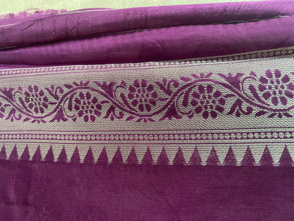 The Magenta Dream: Pure Tussar Silk Banarasi Saree with Paithani Border by Shades Of Banaras - banarasi - banarasi saree shop - banarasi saree manufacturers - banarasi saree wholesale - banaraasi sarees