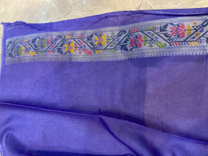 The Lavender Dream: Tussar Silk Saree with Paithani Border by Shades Of Banaras - banarasi - banarasi saree shop - banarasi saree manufacturers - banarasi saree wholesale - banaraasi sarees