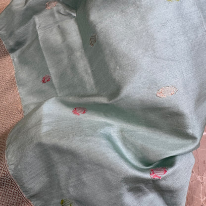 Electric Blue Pure Silk Kadhua Meenakari Couture Banarasi Saree by Shades Of Banaras - banarasi - banarasi saree shop - banarasi saree manufacturers - banarasi saree wholesale - banaraasi sarees - banarasi sari - banarasi saris