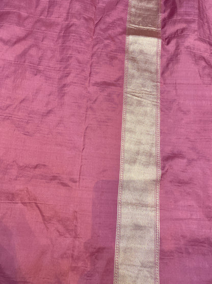 Pastel Pink Pure Silk Banarasi Saree with Butis by Shades Of Banaras - banarasi - banarasi saree shop - banarasi saree manufacturers - banarasi saree wholesale - banaraasi sarees