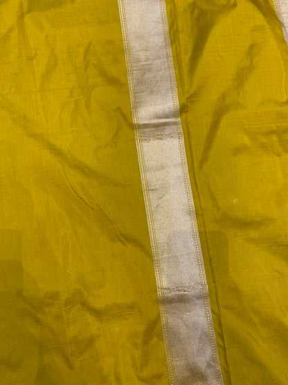 The Sunshine Banarasi: Yellow Pure Silk Saree with Butis by Shades Of Banaras - banarasi - banarasi saree shop - banarasi saree manufacturers - banarasi saree wholesale - banaraasi sarees