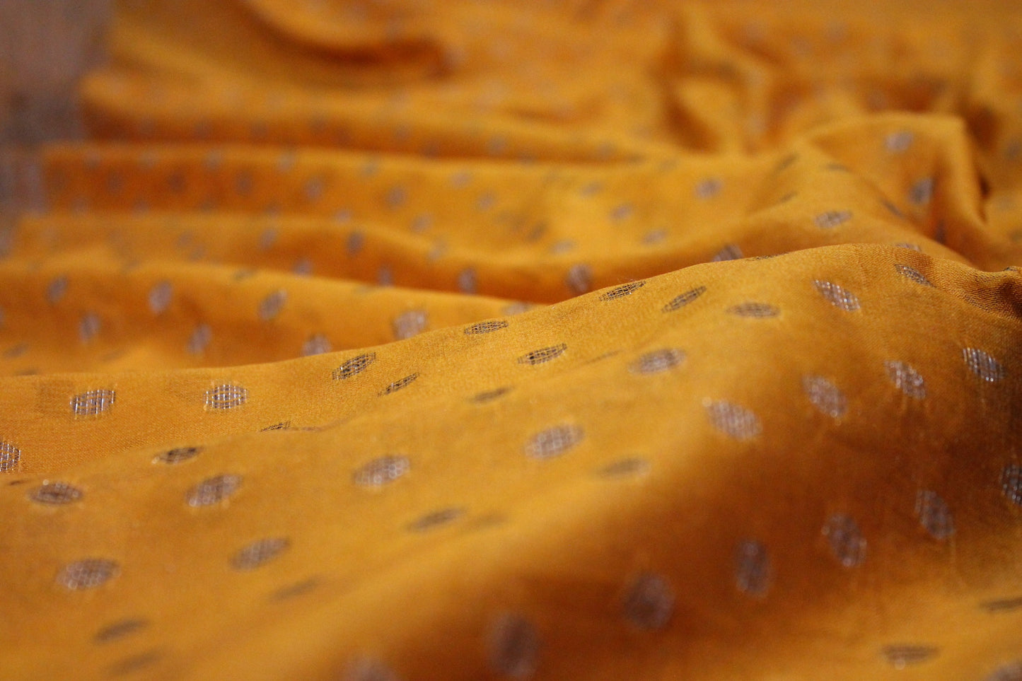 Sunshine Glow: Yellow Tilfi Weave Georgette Banarasi Saree by Shades Of Benares - banarasi - banarasi saree shop