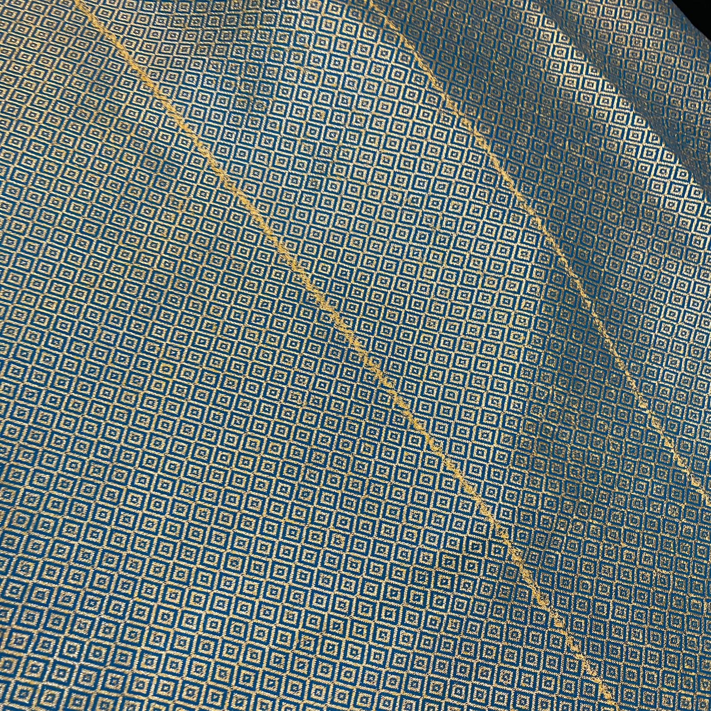 Blue Handloom Crepe Banarasi Silk Sari by Shades Of Benares - banarasi - banarasi saree shop