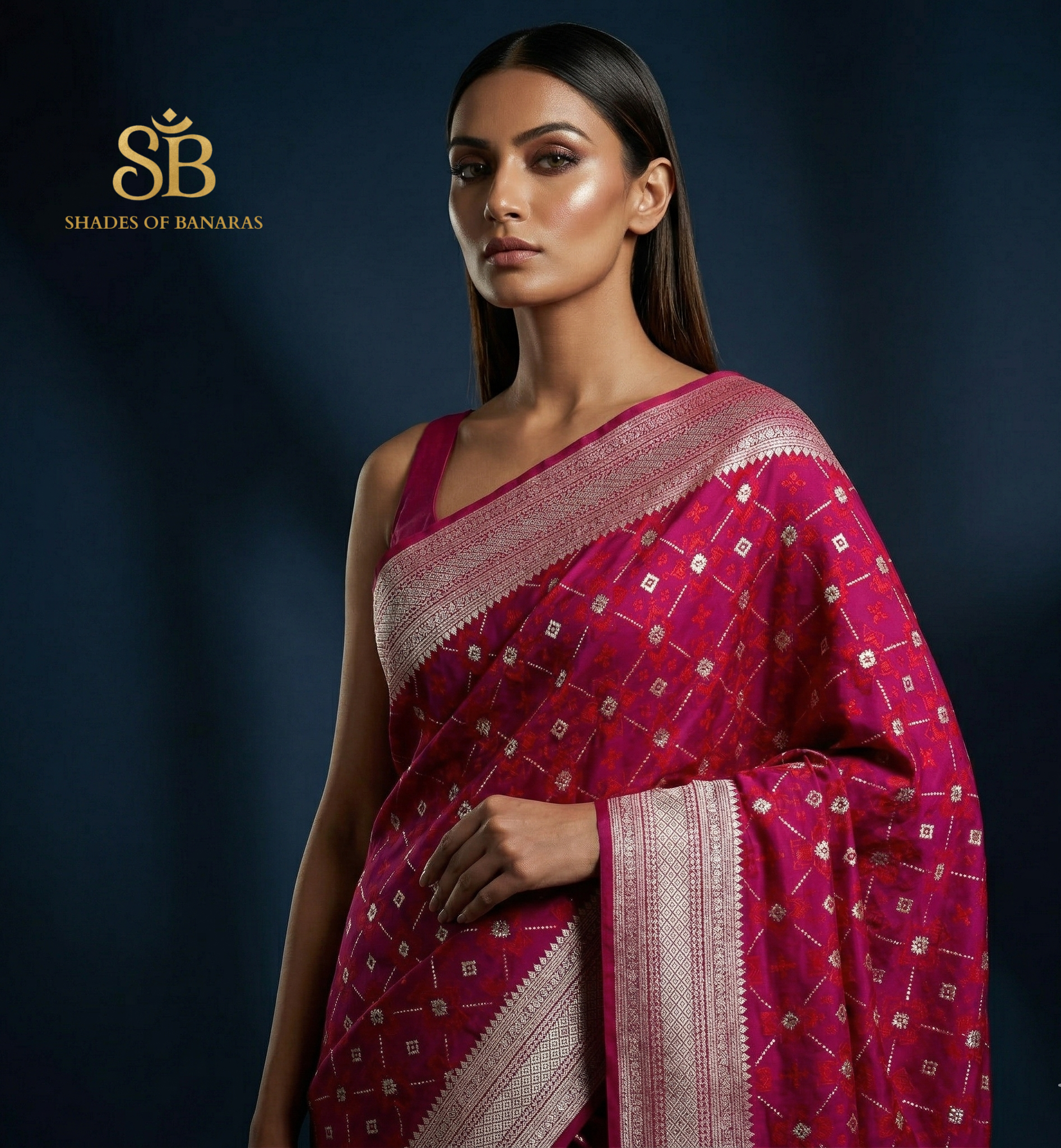 The Rani Luxe Couture: All-Over Tanchoi Pure Satin Silk Banarasi Saree by Shades Of Banaras - banarasi - banarasi saree shop - banarasi saree manufacturers - banarasi saree wholesale - banaraasi sarees - banarasi sari - banarasi saris - silk saree - silk sari - wedding saree - wedding sari - designer sari - wedding collection - gifting