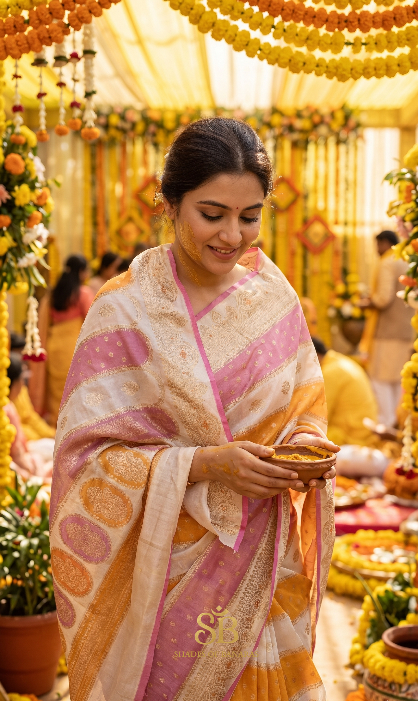 Rangkaat Handwoven Pure Cotton Banarasi Saree