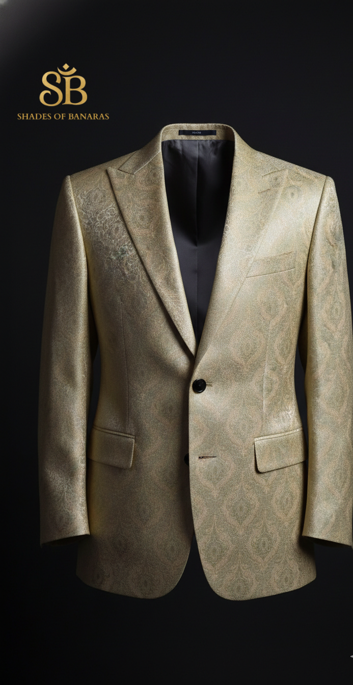 Celadon Couture: Pure Silk Tanchui Brocade (By Meter) by Shades Of Banaras - banarasi - banarasi saree shop - banarasi saree manufacturers - banarasi saree wholesale - banaraasi sarees - banarasi sari - banarasi saris