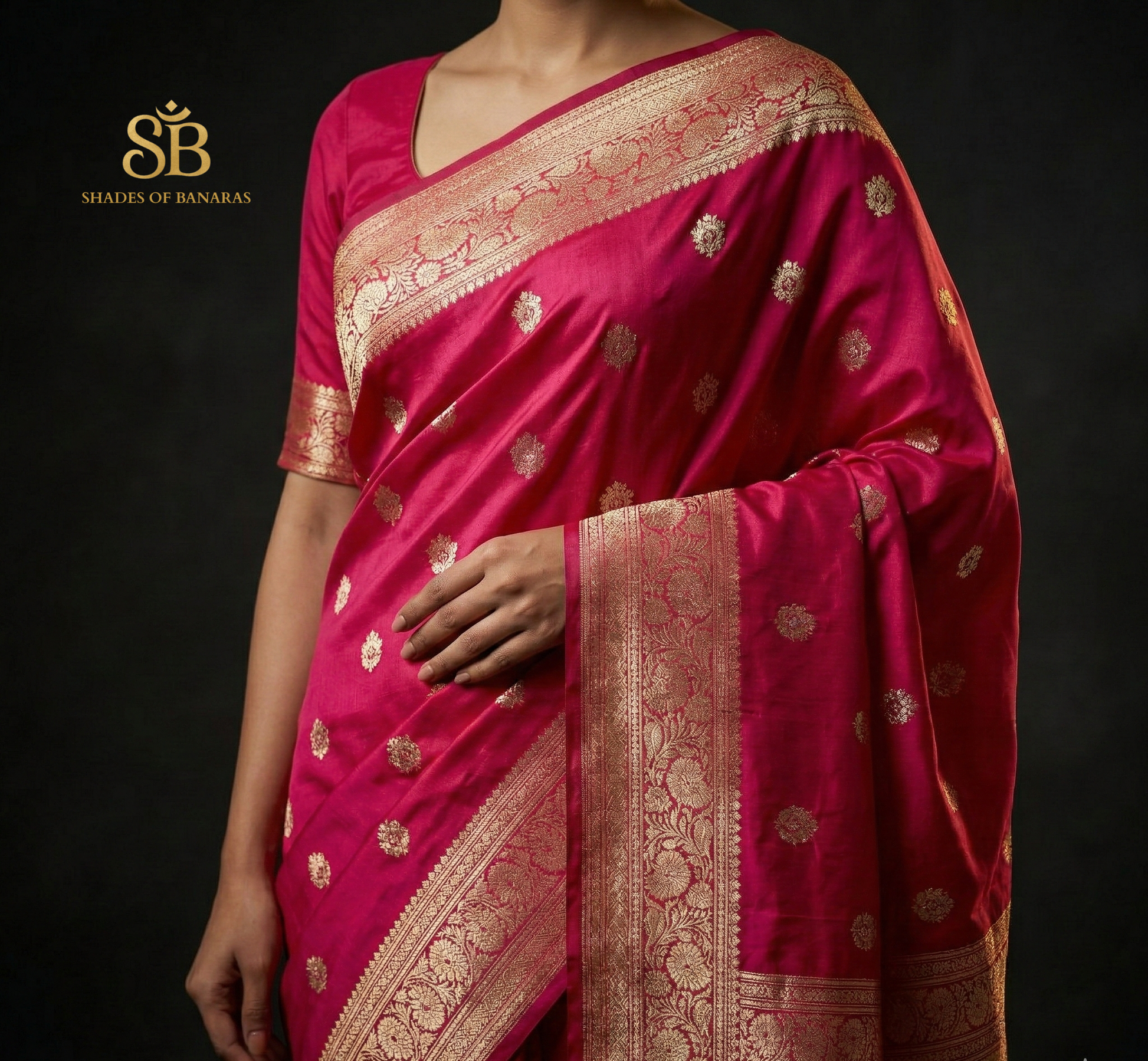 Rani Pink Luxe Kadhua Banarasi Saree by Shades Of Banaras - banarasi - banarasi saree shop - banarasi saree manufacturers - banarasi saree wholesale - banaraasi sarees - banarasi sari - banarasi saris