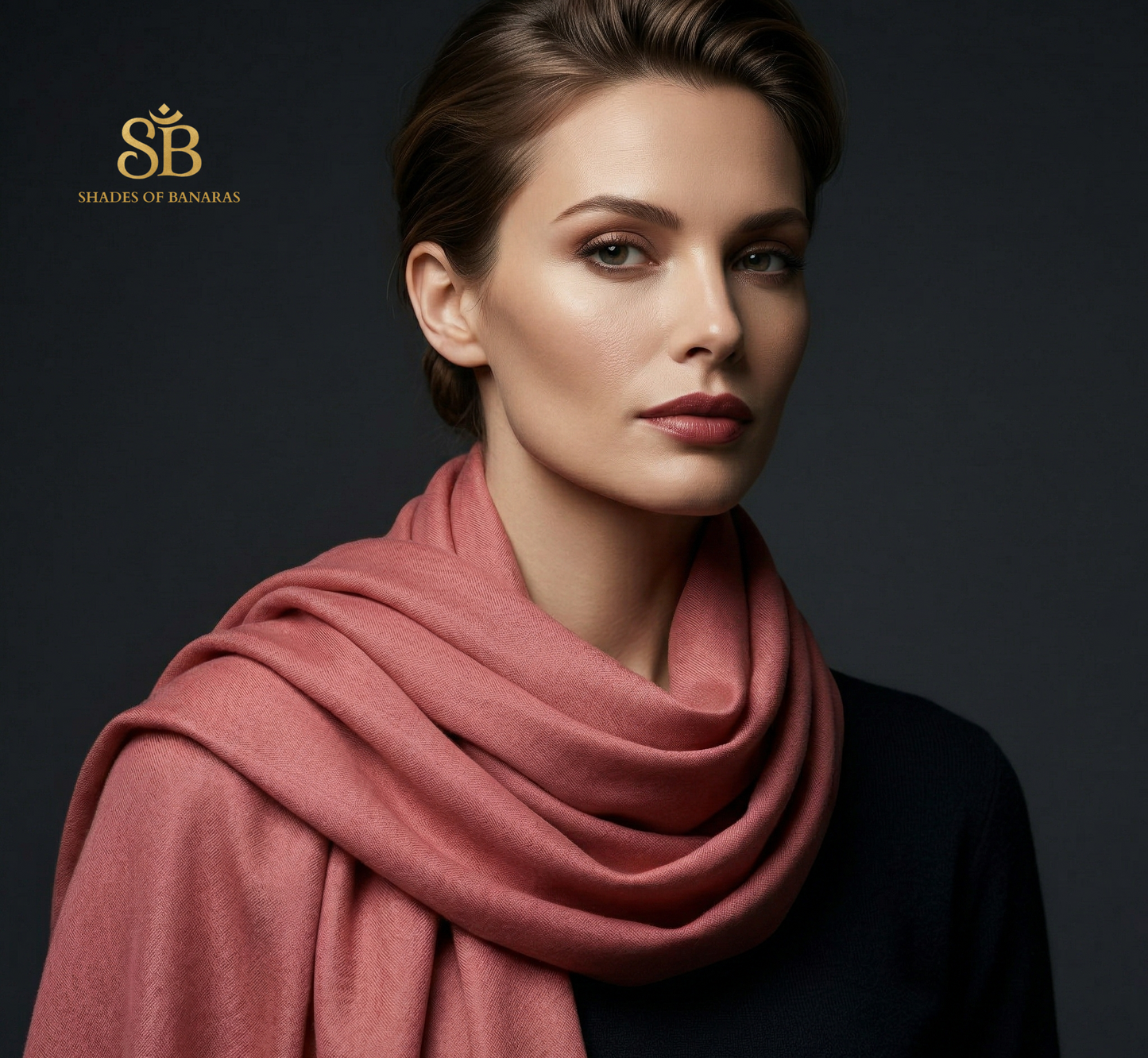 The Ethereal Nectar: Peach Pure Handloom Pashmina Scarf