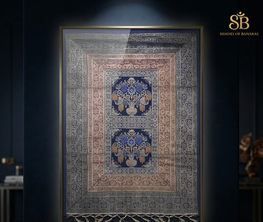 Quintessential Silk: Pure Hand-Woven Luxe Wallhanging by Shades Of Banaras - banarasi - banarasi saree shop - banarasi saree manufacturers - banarasi saree wholesale - banaraasi sarees - banarasi sari - banarasi saris - silk saree - silk sari - wedding saree - wedding sari - designer sari - wedding collection - gifting